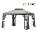Lauko pavėsinė Zeltpro Classic, 300x400 cm, pilka