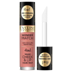 Skaistalai ir lūpų blizgesys Eveline Cosmetics Wonder Match 4in1 01, 4.5ml