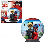 Dėlionė Ravensburger 3D Ladybug ir Cat Noir, 72 d.
