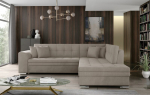De&scaron;ininė kampinė sofa Pieretta, smėlio
