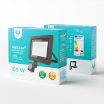 Prožektorius LED PROXIM II 20W 6000K PIR IP66 Forever Light, juodas