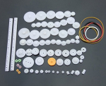 Plastikinių krumpliaračių rinkinys - 75 dalys