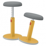 Taburetė Leitz Ergo Cosy 2 en 1, geltona/pilka