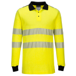 Liepsnoms atsparūs polo mar&scaron;kinėliai Portwest Hi-Vis, geltoni