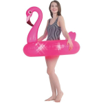 Pripučiamas ratas Sun Club Flamingo, 94x80 cm, rožinis
