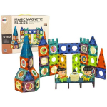 Magnetinis konstruktorius Lean Toys Magic Magnetic Blocks, 98 d.