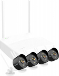 Tenda K4W-3TC vaizdo stebėjimo rinkinys Kamera 2K 3MP, Wi-Fi, IP66, Android, iOS, spalvota naktinė vizija soun