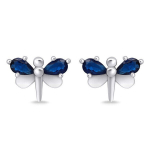 Sidabriniai auskarai su cirkoniu moterims Brilio Silver Dragonflies EA716W sBS2920