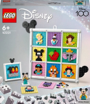 LEGO&reg; Disney 43221 100 metų Disnėjaus piktogramų, sienų meno kūrimas su peliuku Mikiu vaikams