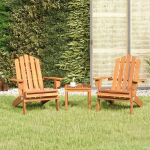 Sodo adirondack komplektas, 3 dalių, akacijos medienos masyvas