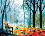 Tapyba pagal skaičius Lietus parke, 40x50 cm