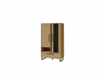 Vitrina ADRK Furniture Aria 140, ruda/juoda