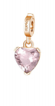 Rosato Žavus bronzinis pakabukas su rožiniu kvarcu Heart of Story RZ190, Pink gold