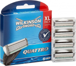 Skutimosi galvutės Wilkinson Sword Quattro, 6 vnt.