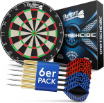 Profesionali plieninė smiginio lenta su surinkimo rinkiniu DartPro Dartsheibe mit Pfelein, juoda