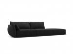 De&scaron;ininė sofa Vanda, 4 sėdimos vietos, tamsiai pilka