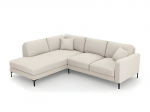 Kairinė kampinė sofa Venus, 5 sėdimos vietos, &scaron;v. smėlio sp.