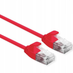 Patchcord Utp Data Center Kat.6a Lsoh Slim 1,5m Raudonas