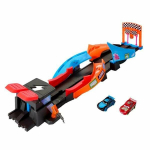 &Scaron;viečianti tamsoje paleidimo trasa su automobiliais Glow Racers Cars