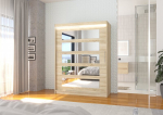 Spinta ADRK Furniture su LED ap&scaron;vietimu Murani 150, smėlio
