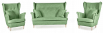 Svetainės baldų komplektas uszak ARI sofa Skandinavi&scaron;ki foteliai &Scaron;eimos baldai