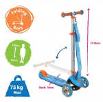 Sulankstomas &bdquo;Trunki&ldquo; paspirtukas &ndash; mėlynas, didelis