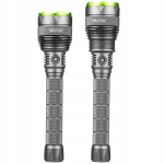 Taktinis įkraunamas žibintuvėlis 10000lm COB LED IPX7 VA0254 VAYOX