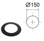 Dekoratyvinis žiedas Prodmax, 2 mm. D-150 mm.