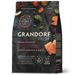 Grandorf Fresh &scaron;viežios la&scaron;i&scaron;os filė su saldžiąja bulve pa&scaron;aras suaugusiems vidutinių ir didelių veislių &scaron;unims, 3kg