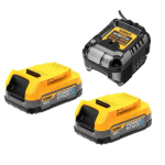 Akumuliatorių ir įkroviklio komplektas DeWalt DCB1102E2-QW, 18 V