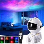 Galaxy Projector ūko efektas &ndash; žvaigždžių projektorius su nuotolinio valdymo pulteliu baltas