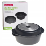 DAUGIAFUNKCIS ALIUMININIS PUODAS SU DANGČIU/KEPSNINĖ DUJŲ INDUKCIJOS KAMILLE