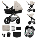 Universaus vežimėlis Kinderkraft Moov 2 4in1 Eva, Moonlight Grey