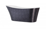 Vonia Besco Calima Glam Graphite, 170 x 74 cm, su juodais dangteliais