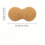 Kam&scaron;tinė masažo kamuoliukas, žemės rie&scaron;uto forma, kūno atpalaidavimui.,  Skersmuo 6 cm