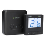 Engo E20i-B belaidis Wifi termostatas 16A, juodas