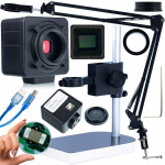 Mikroskopo rinkinys Crux PRO KMCP-HDMI-USB &ndash; Reguliuojamas stovas, 5MP kamera, HDMI ir USB sąsaja