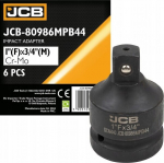 Jcb smūginis adapteris 1" (f) x 3/4" (m) plienas Scm440
