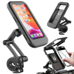 Telefono laikiklis Vandeniui atsparus telefono laikiklis Perfee, pasukamas 360 laipsnių kampu, 1 vnt.