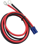 Yunique Green-Clean-Power, EC5 moteris jungtis su O-Ring gnybtu ir 1 m 10AWG silikoniniu laidu, RC Lipo akumuliatoriams, ESC ir įkrovikliams