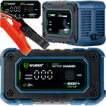 Automobilinis mikroprocesorinis akumuliatoriaus įkroviklis Wuber, 12 V, 6 A, su LCD ekranu, 4&ndash;120 Ah