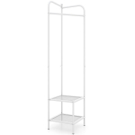 Costway metalinė kampinė rūbų kabykla , balta