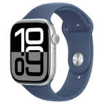 I&scaron;manusis laikrodis Apple Watch Series 10 46mm GPS Aluminum (Atnaujintas, būklė kaip naujas), Sidabrinė