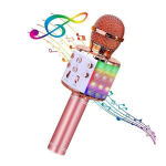 HQ Royal Song WS-858 karaoke mikrofonas vaikams ir suaugusiems su garso efektais ir įra&scaron;ymo įrenginiu, micro SD ir USB a