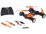 Dron su kamera 2w1: skrenda ir važiuoja, valdomas pulteliu/telefonu