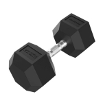 Sporto prekės, TUNTURI Platinum, &scaron;e&scaron;iakampės formos guminiai hanteliai, 27,5 kg, 1 vnt.