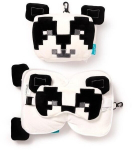 Kelioninė pagalvė ir akių kaukė Panda Minecraft
