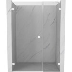 Du&scaron;o durys Mexen Lunar-B, kairė, 150 cm, transparent/white