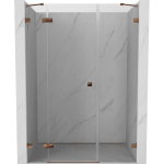 Du&scaron;o durys Mexen Lunar, kairinės, 160 cm, transparent/rose gold