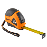 Matavimo ruletė Bradas MOUSE, 8m/25mm, soft/autolock/stainless steel end